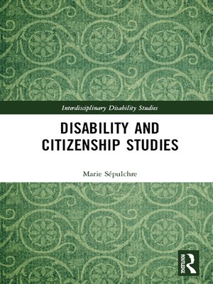 cover image of Disability and Citizenship Studies